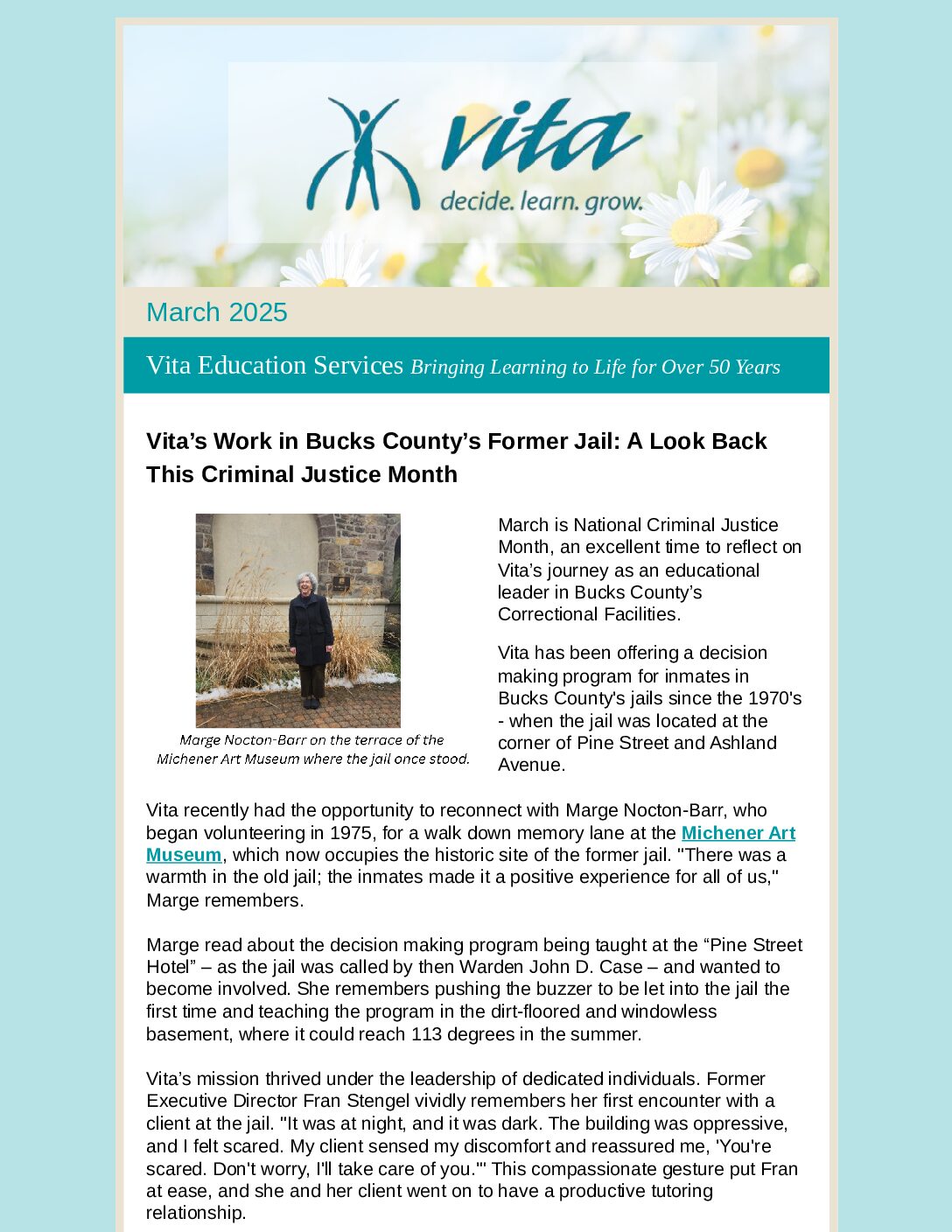 Thumbnail of the first page of 'Newsletter – March 2025'