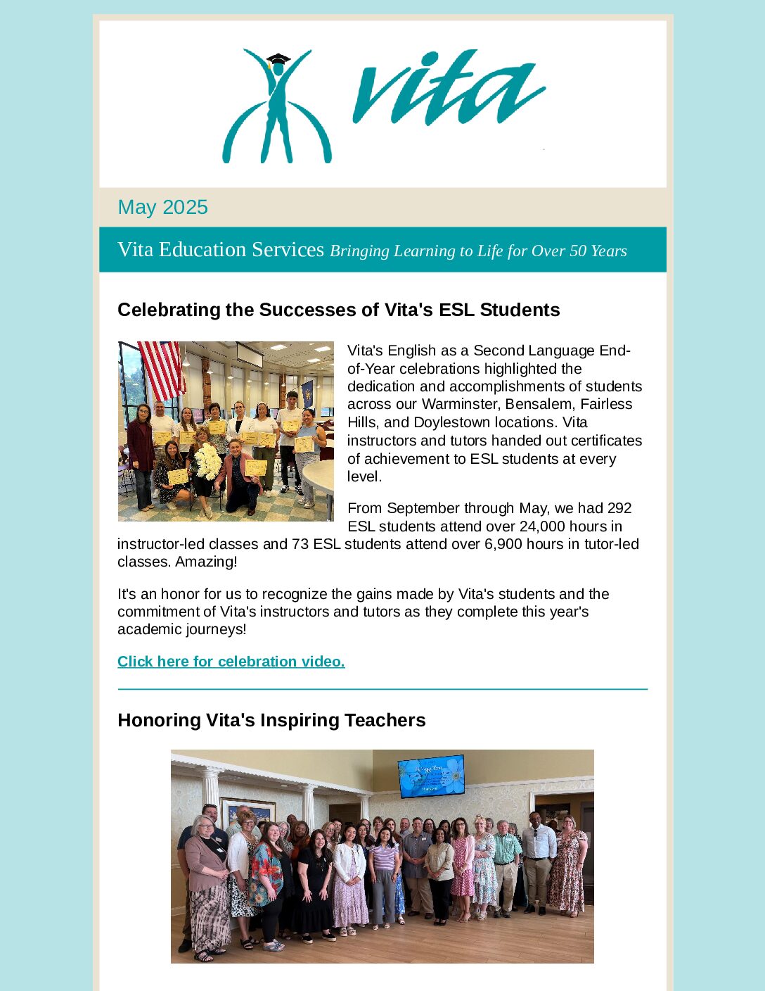 Thumbnail of the first page of 'Newsletter – May 2025'